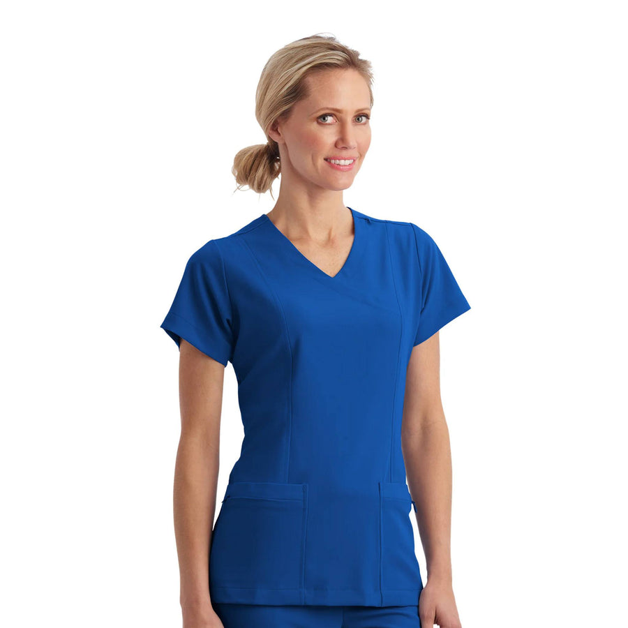 Women's 5-Pocket Mock Wrap Top (Q440332)