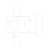 5.5" x 5" x 5" E-Flute Tuck Box (Q441422)