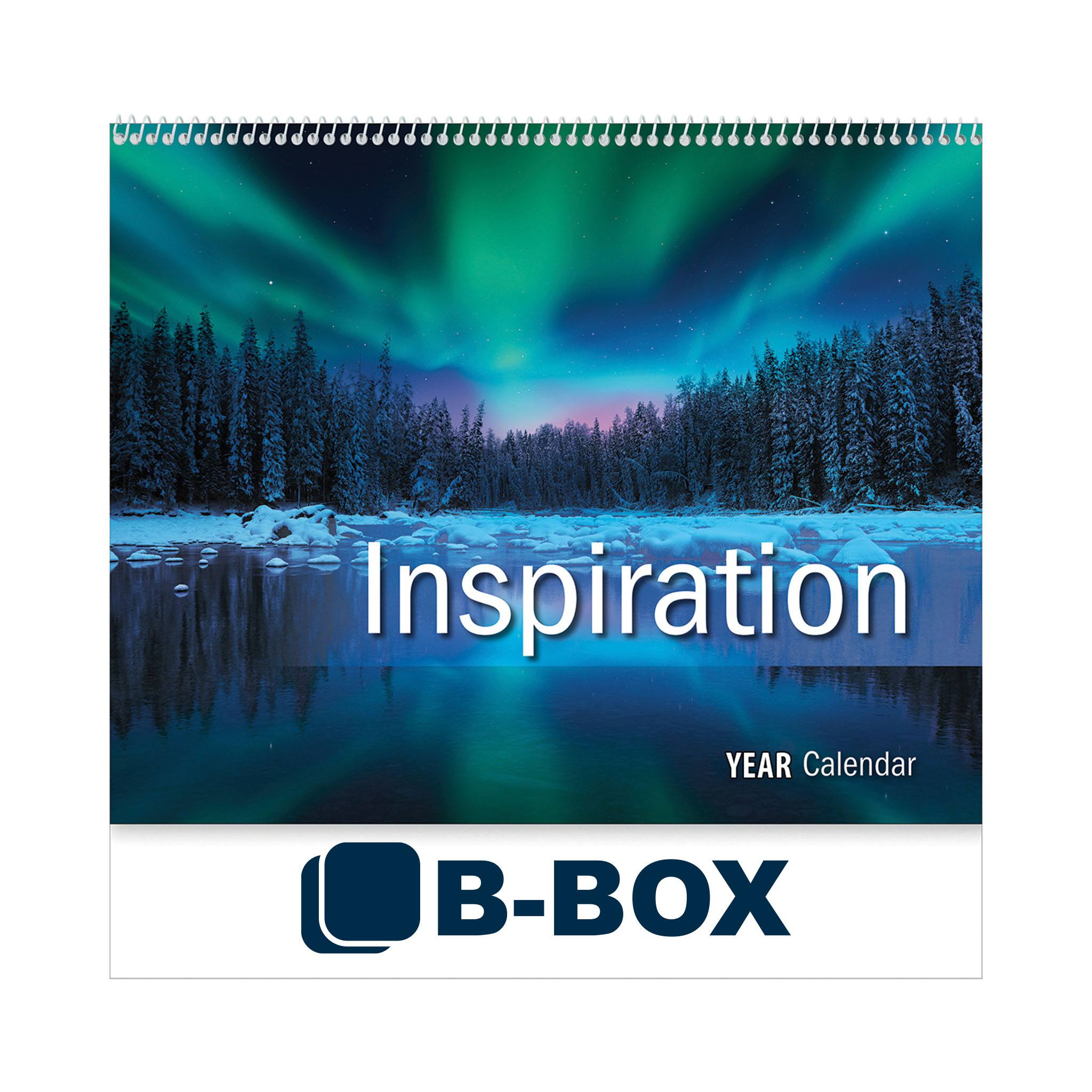 2026 Inspiration Wall Calendar - Spiral  Imprinted with Logo (Q442222)