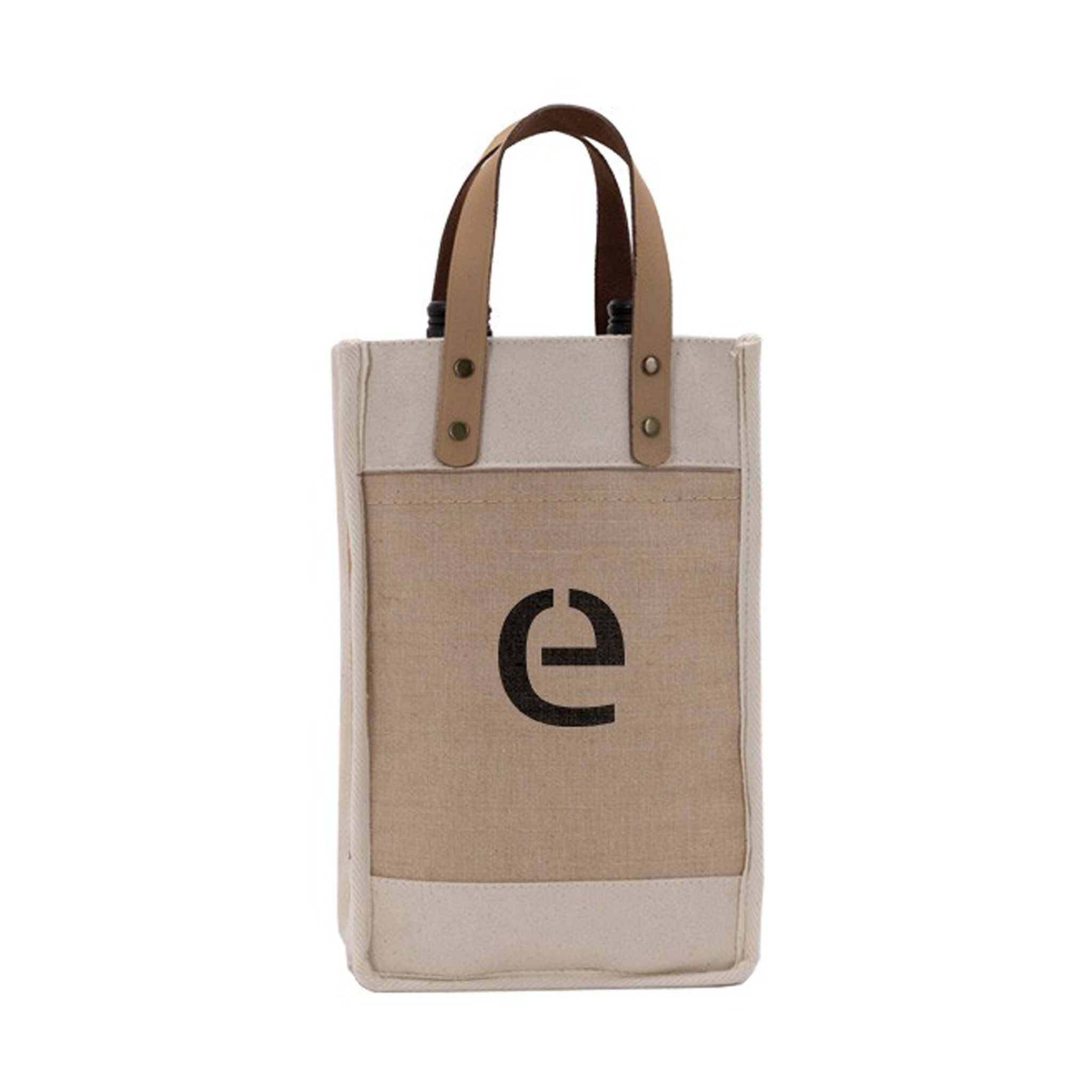 Sonoma Cotton Jute Wine Cooler Bag  Imprinted with Logo (Q445022)