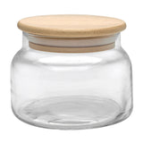8 Oz. Apothecary Jar With Bamboo Lid (Q445532)