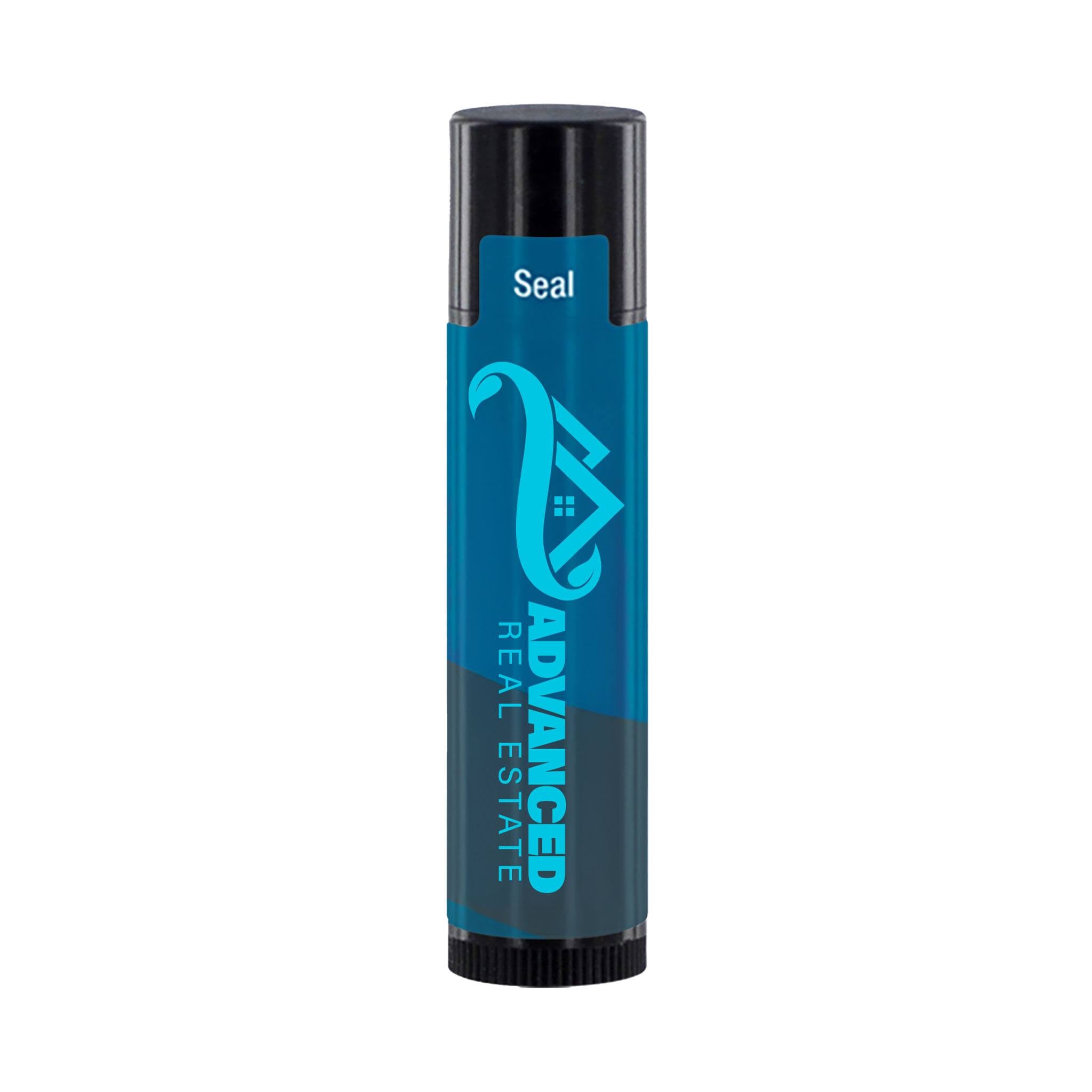 SPF 15 Lip Balm in Black Tube  Imprinted with Logo (Q447432)