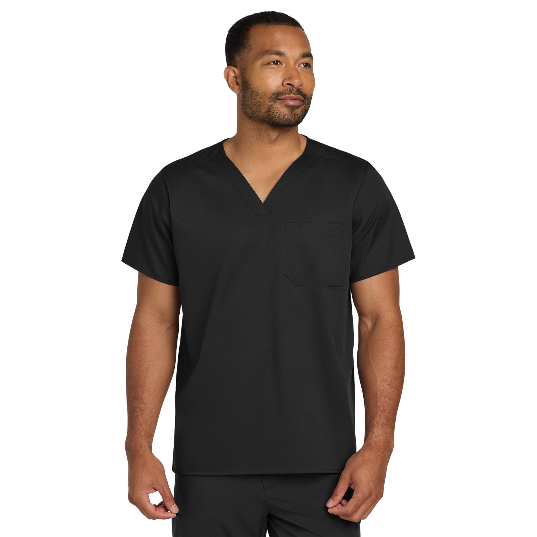 Wink® Unisex WorkFlex Chest Pocket V-Neck Top  Imprinted with Logo (Q448222)