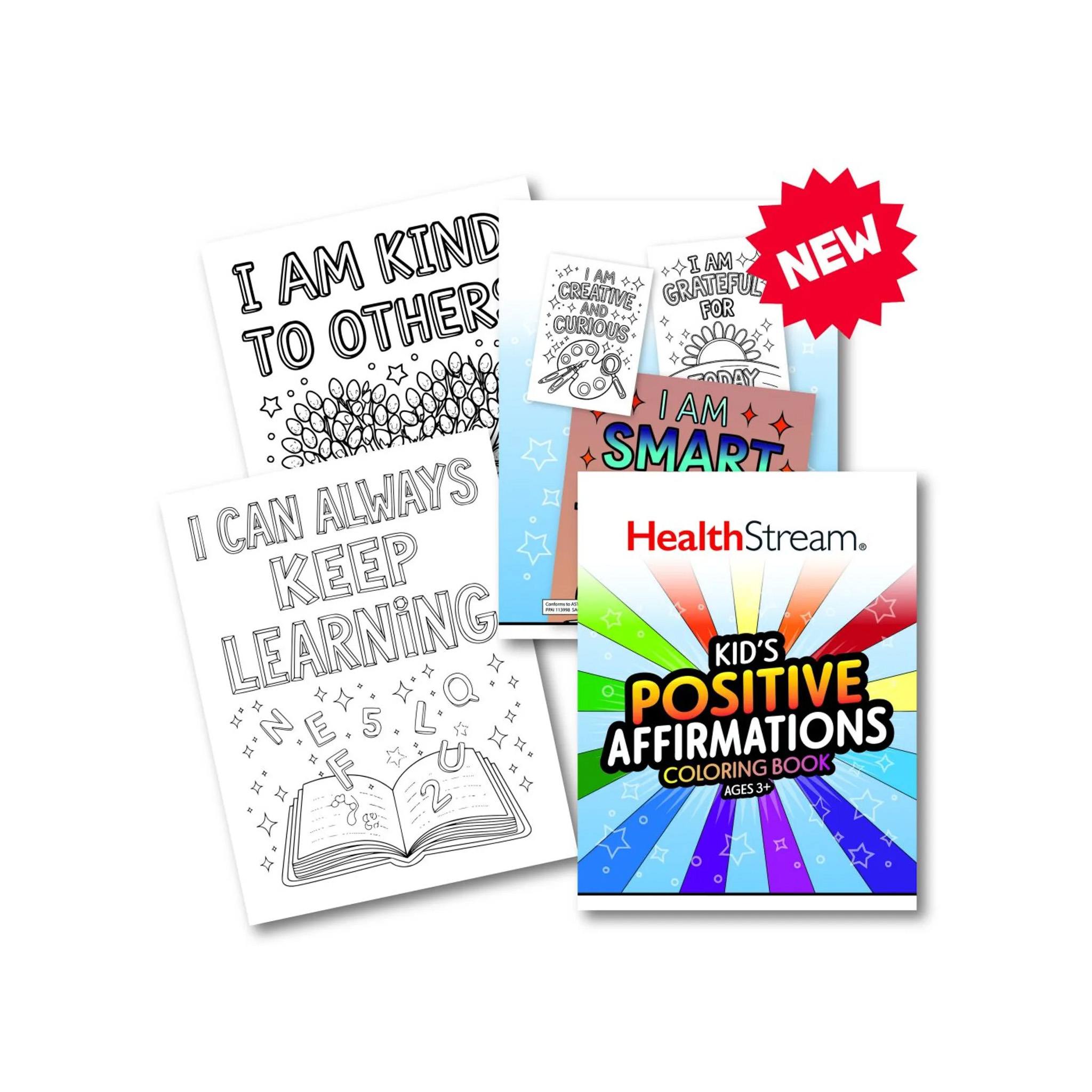Kids Affirmation Coloring Book  Imprinted with Logo (Q450532)