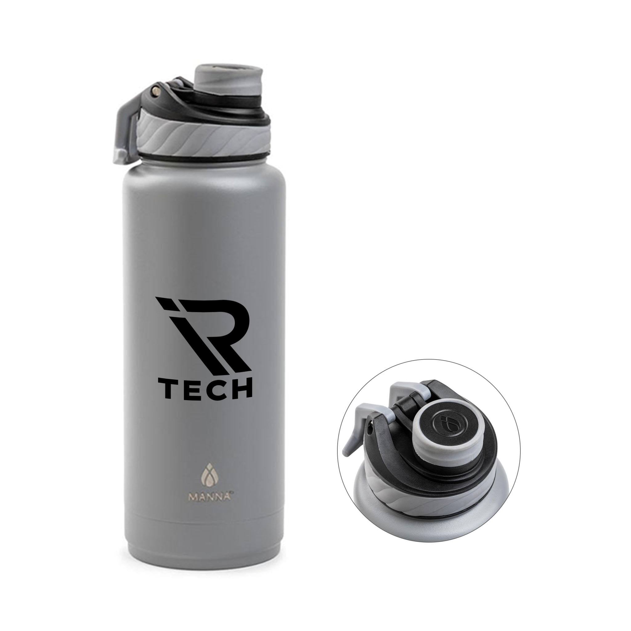 Manna™ 40 Oz. Convoy Double Wall Steel Bottle  Imprinted with Logo (Q450622)