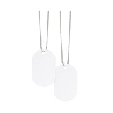 Acrylic Dog Tag With Chain (Q451022)