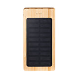 Marquette Solar Panel 8000mah Bamboo Power Bank (Q451332)