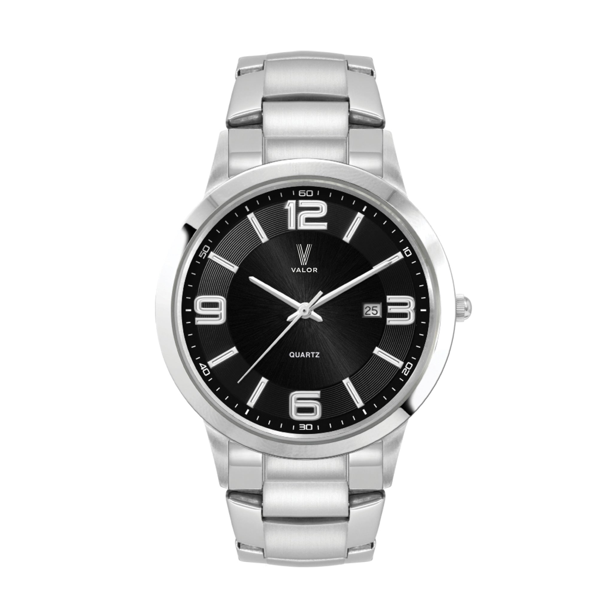Men's Silver Stainless Steel Case Watch (Q453222)