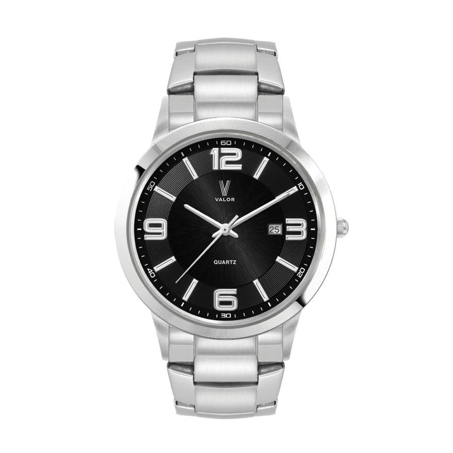 Men's Silver Stainless Steel Case Watch (Q453222)