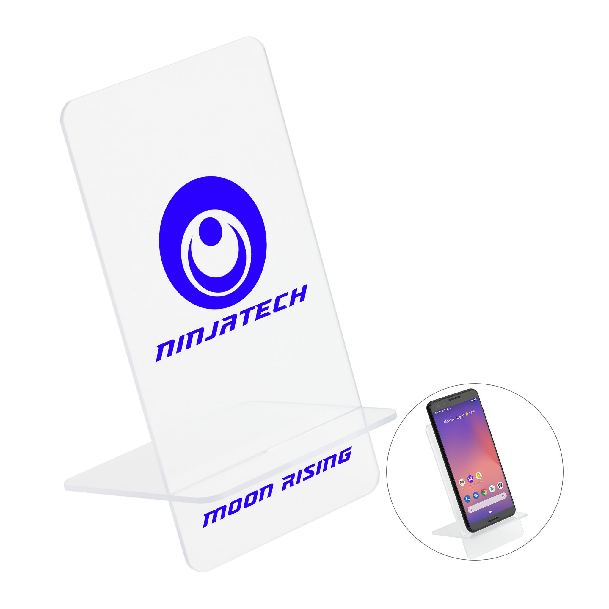 Clear View Phone Stand  Imprinted with Logo (Q454322)