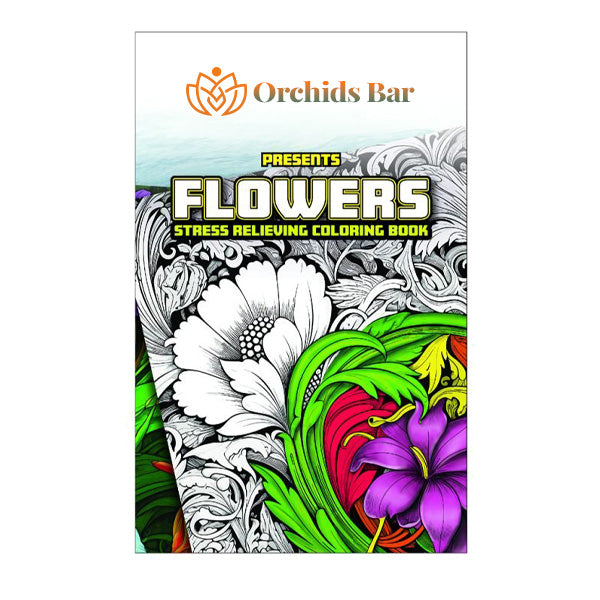 Flowers Small Coloring Book  Imprinted with Logo (Q456022)