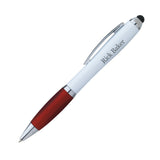 Ion White Stylus Pen  Imprinted with Logo (Q457311)