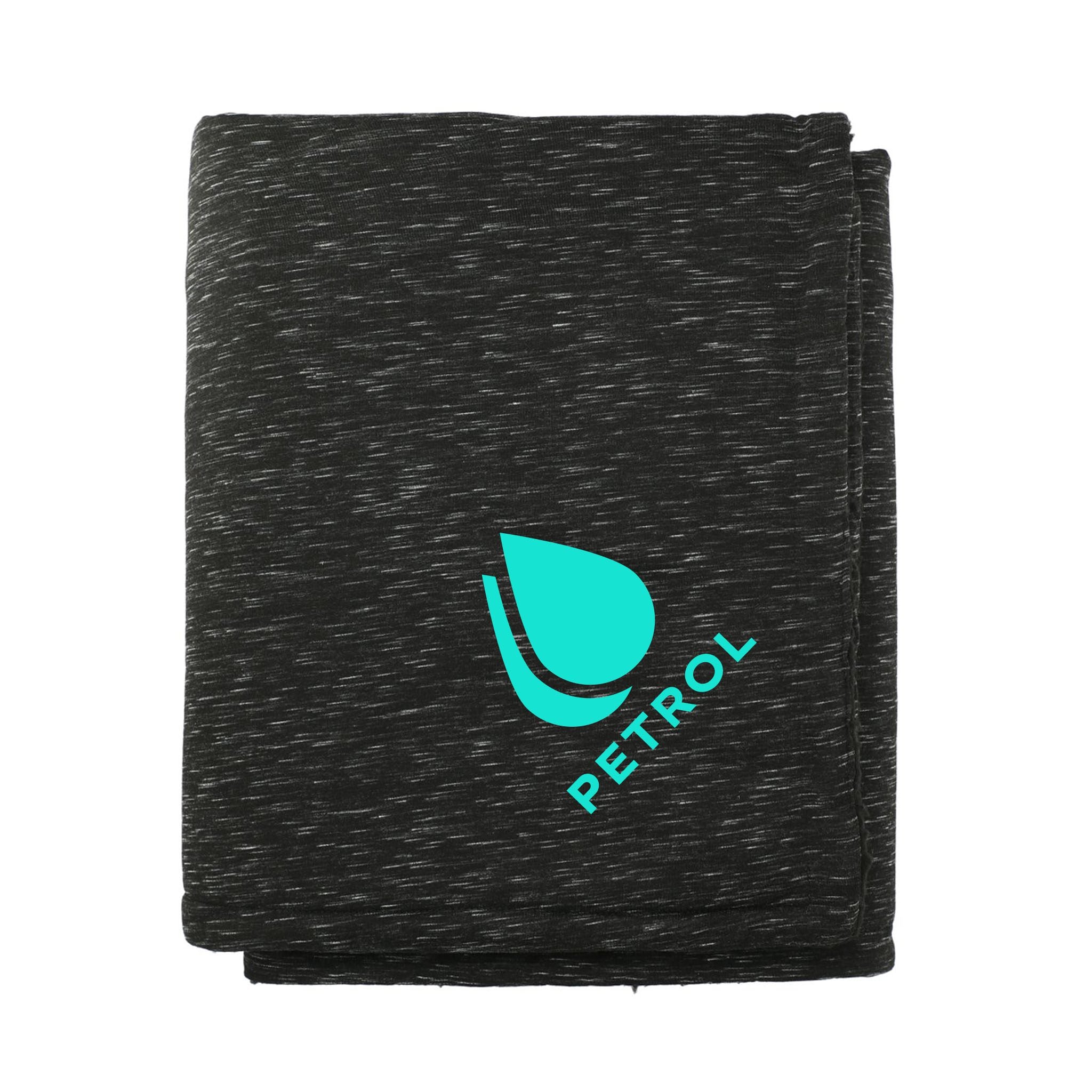 Heathered Sherpa Blanket  Imprinted with Logo (Q457722)