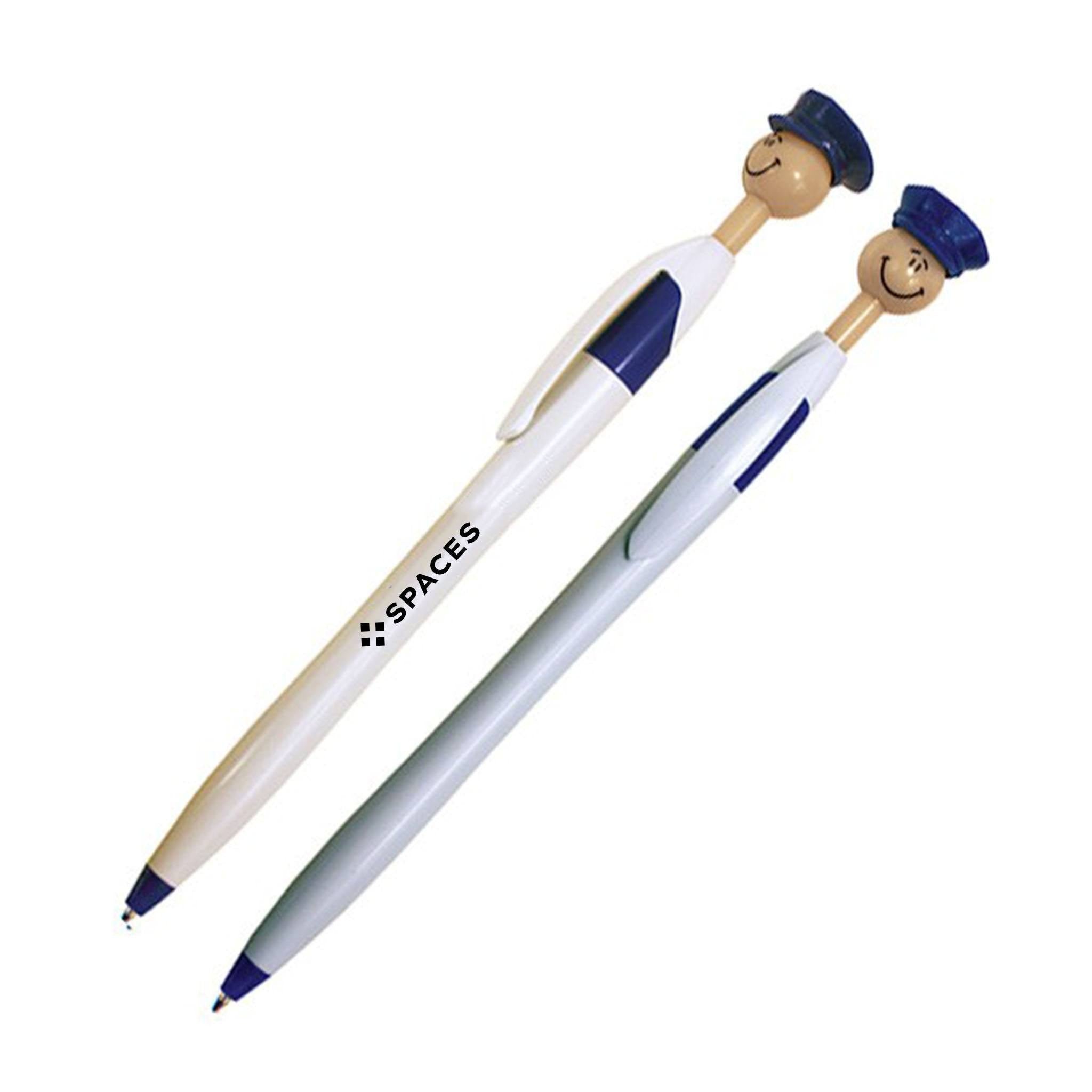 Officer Smilez Pens - Light Tone  Imprinted with Logo (Q457811)