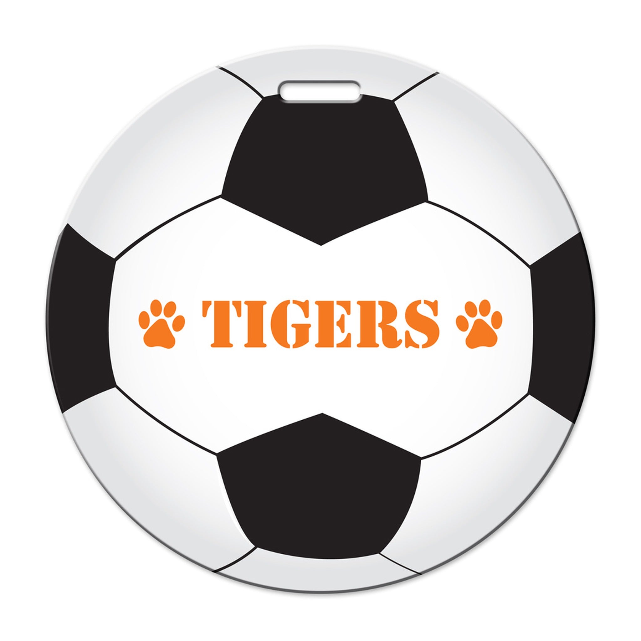 Soccer Ball Shaped Luggage Tag  Imprinted with Logo (Q459322)