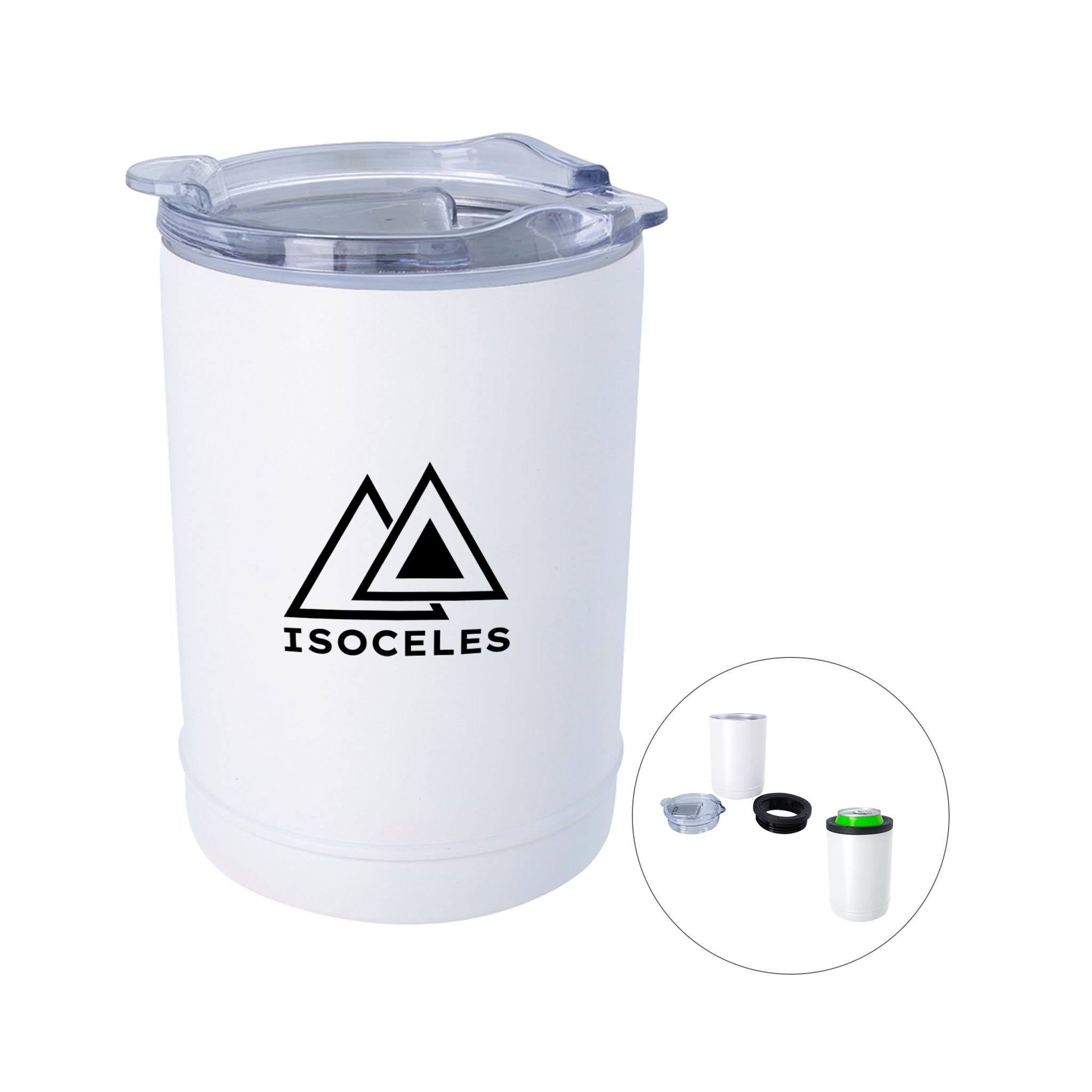 2-In-1 Copper Insulated Beverage Holder And Tumbler  Imprinted with Logo (Q460511)