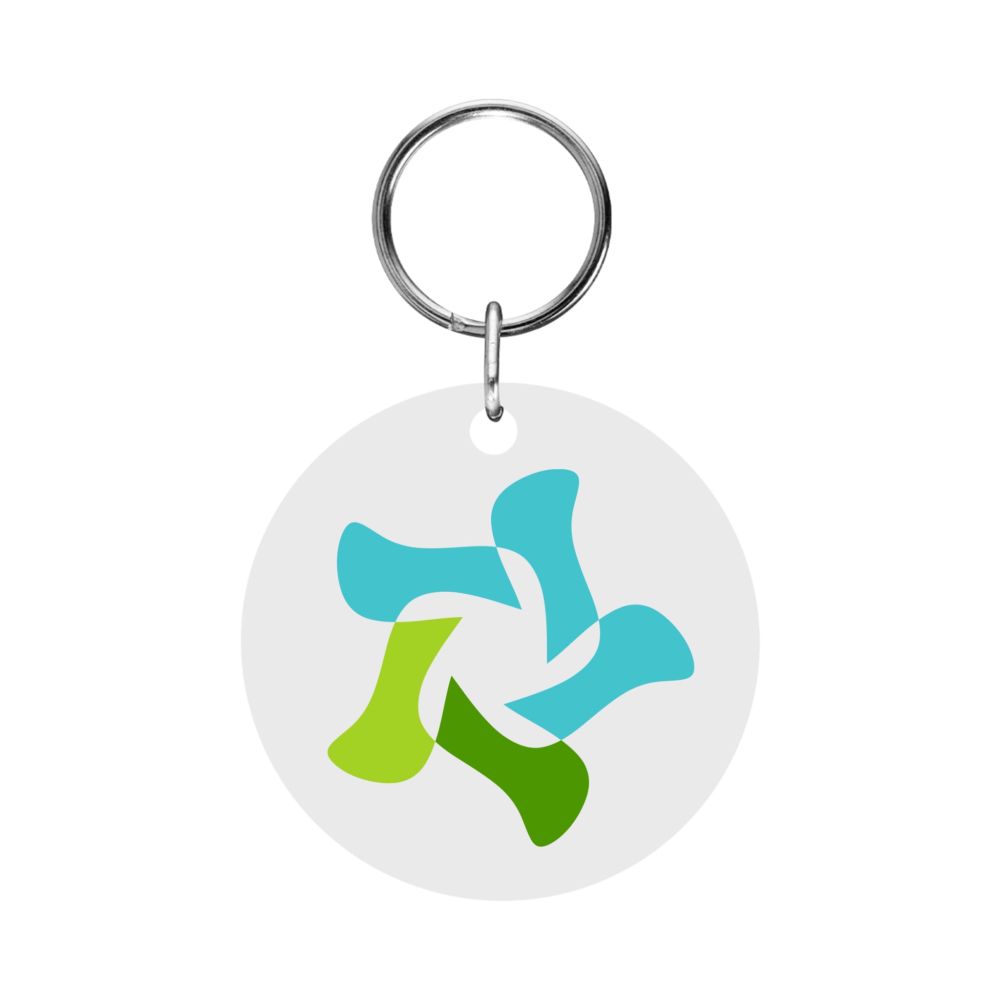 Acrylic Key Tag - Circle  Imprinted with Logo (Q461122)