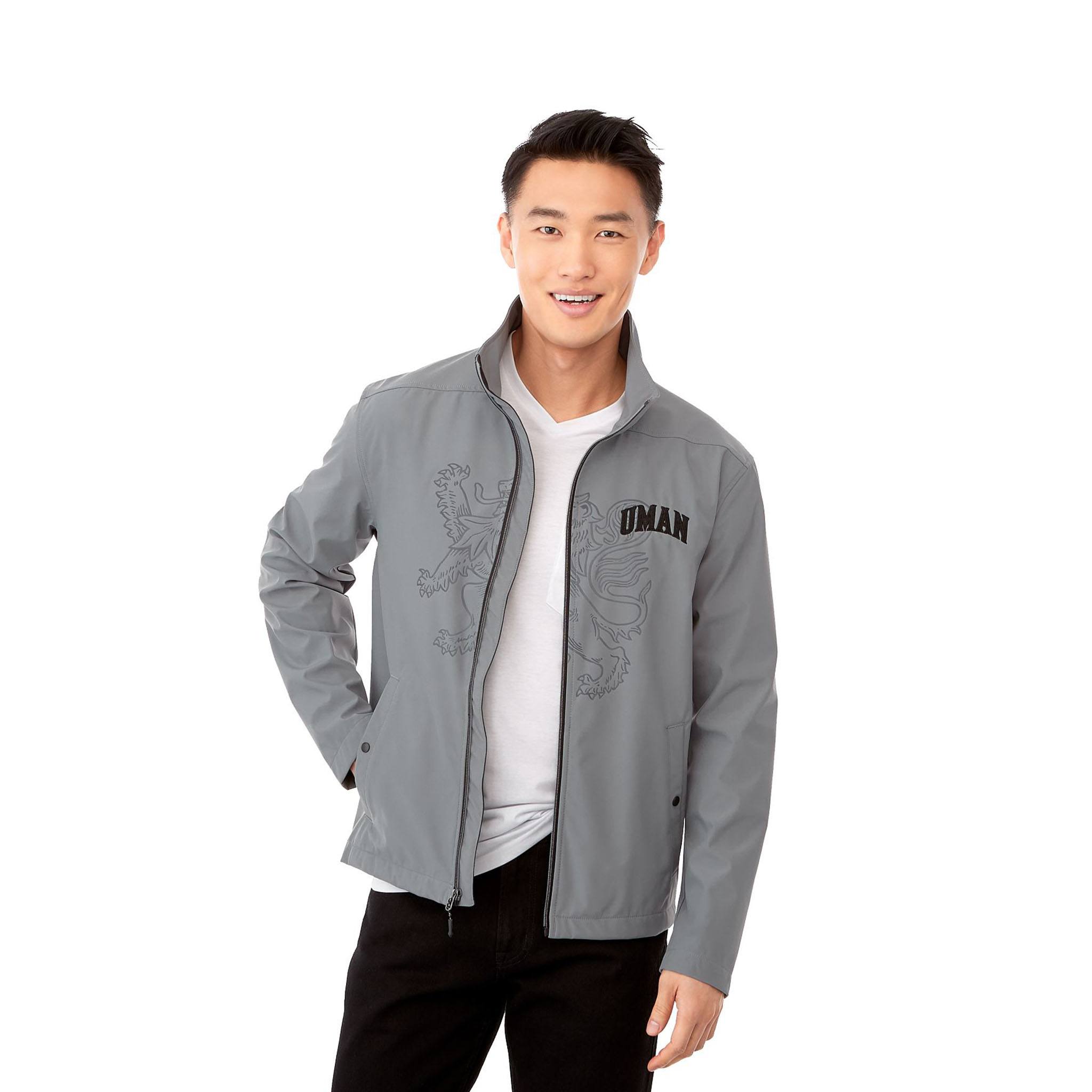 Elevate Men's KARMINE Softshell Jacket  Imprinted with Logo (Q462322)