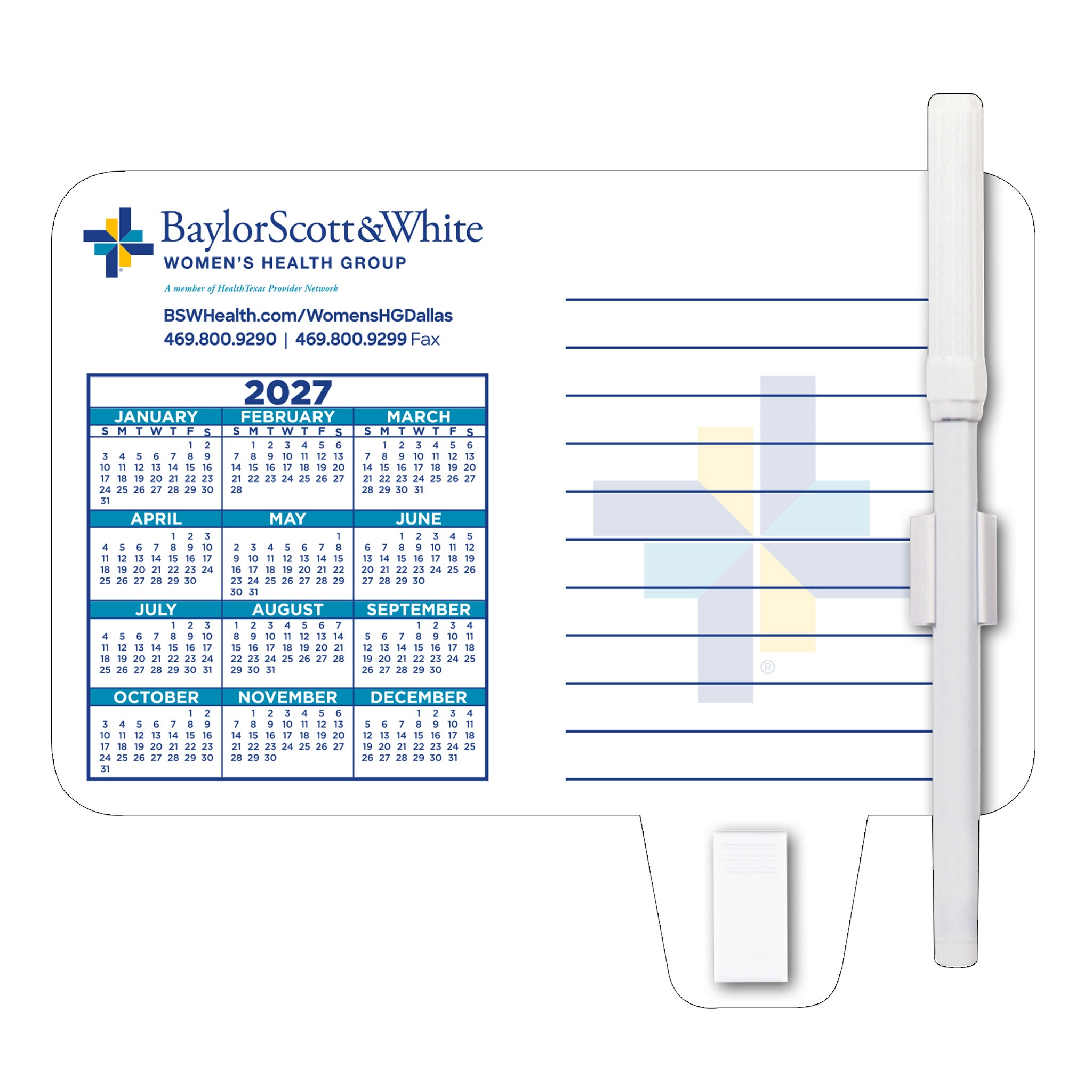 Memo Calendar Magnets With Clip (Q464711)