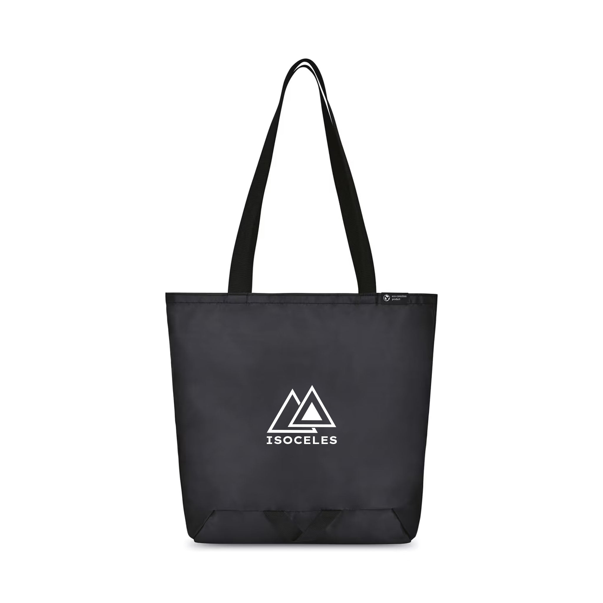 Renew rPET Packable Shopper Tote - Black (Q464822)