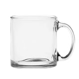 13 Oz. Clear Glass Coffee Mug (Q465532)