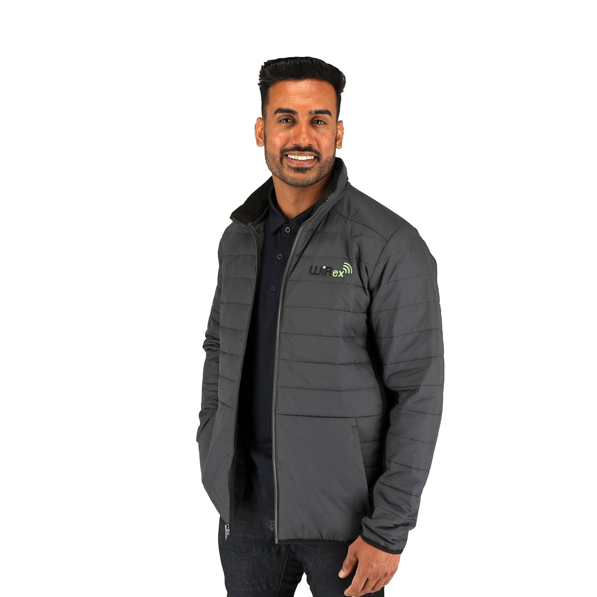 Men's GENEVA Eco Hybrid Insulated Jacket  Imprinted with Logo (Q466922)