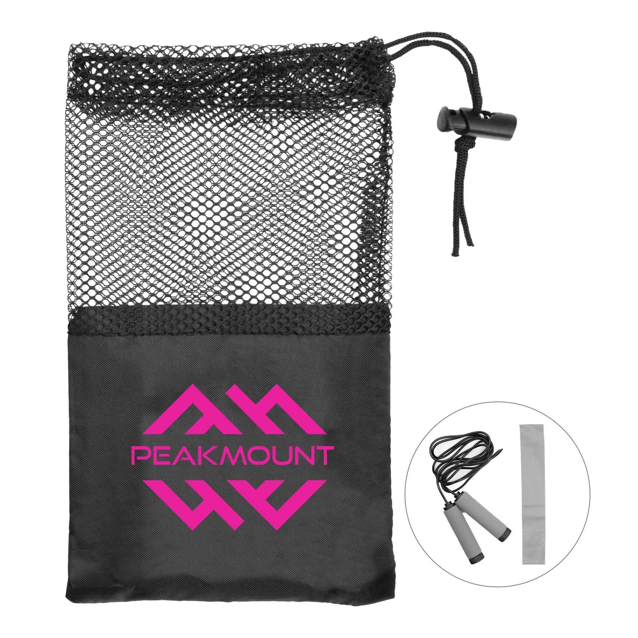 MovePro Jump Rope & Bands Fitness Kit  Imprinted with Logo (Q469532)