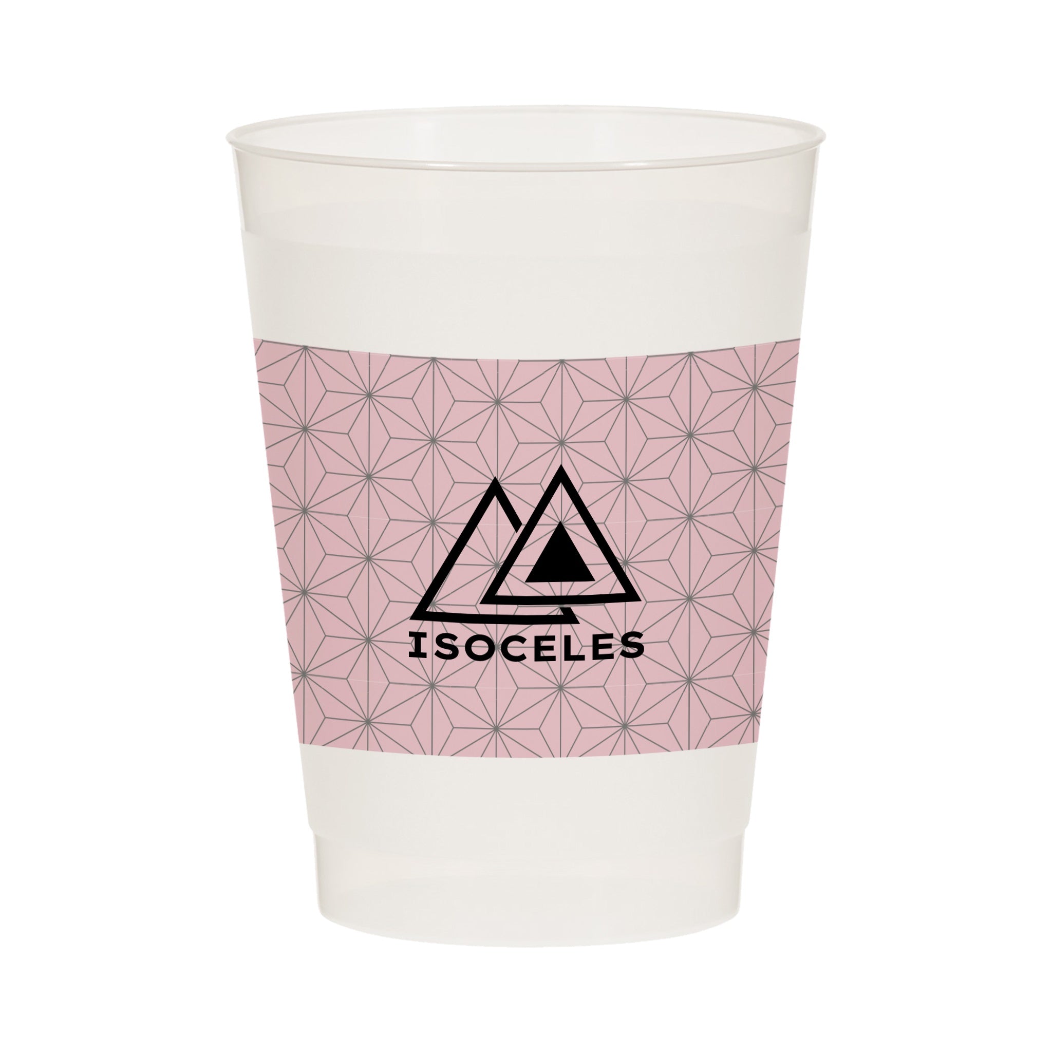 10 Oz. Full Color Frost Flex Stadium Cup  Imprinted with Logo (Q470122)