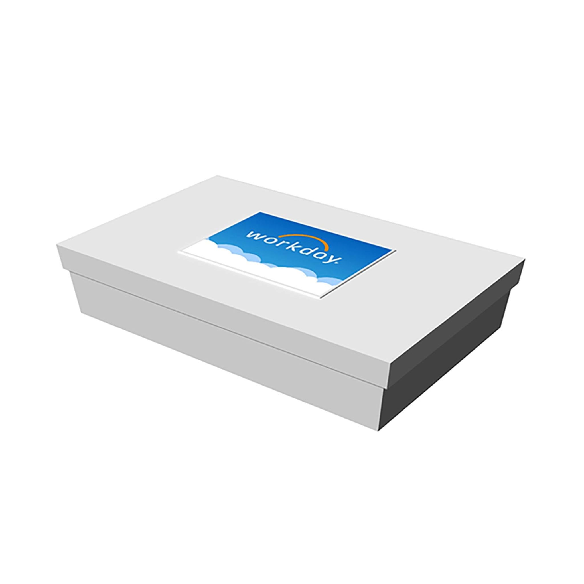 19" x 12" x 6" White Deluxe Gift Box (Q471422)