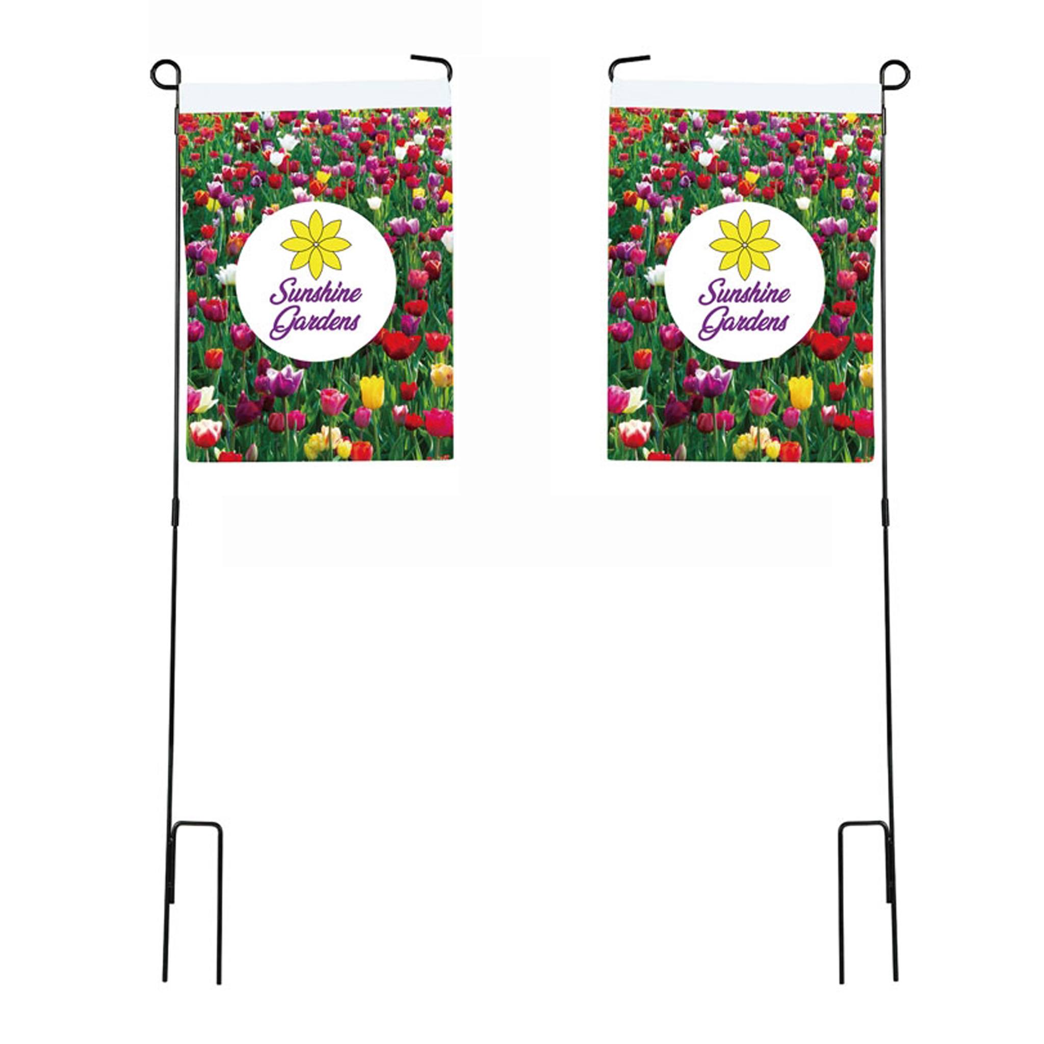 DisplaySplash Garden Flag - Double Sided  Imprinted with Logo (Q471722)