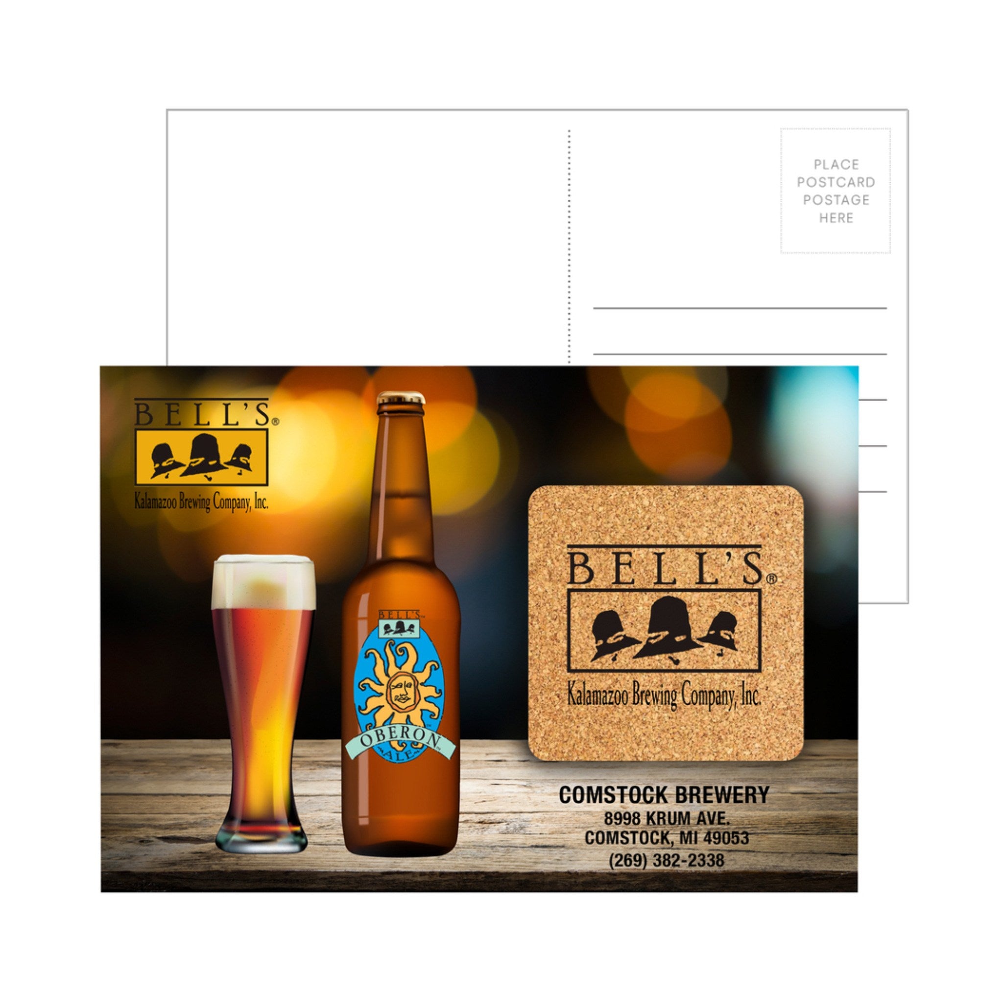 Post Card with Square Cork Coaster 6" x 4" (Q473111)