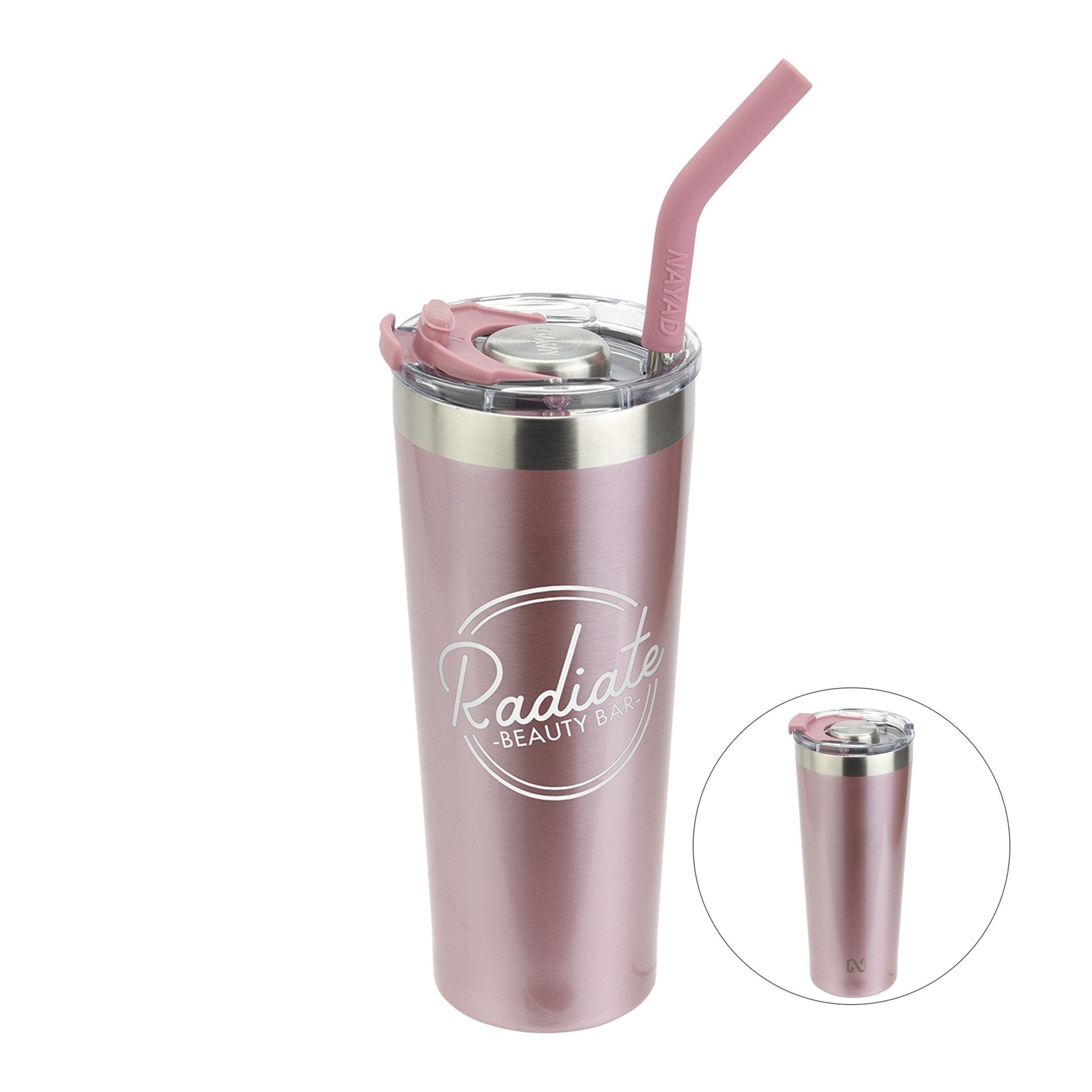 22 Oz. NAYAD™ Trouper Stainless Steel Tumbler  Imprinted with Logo (Q473322)
