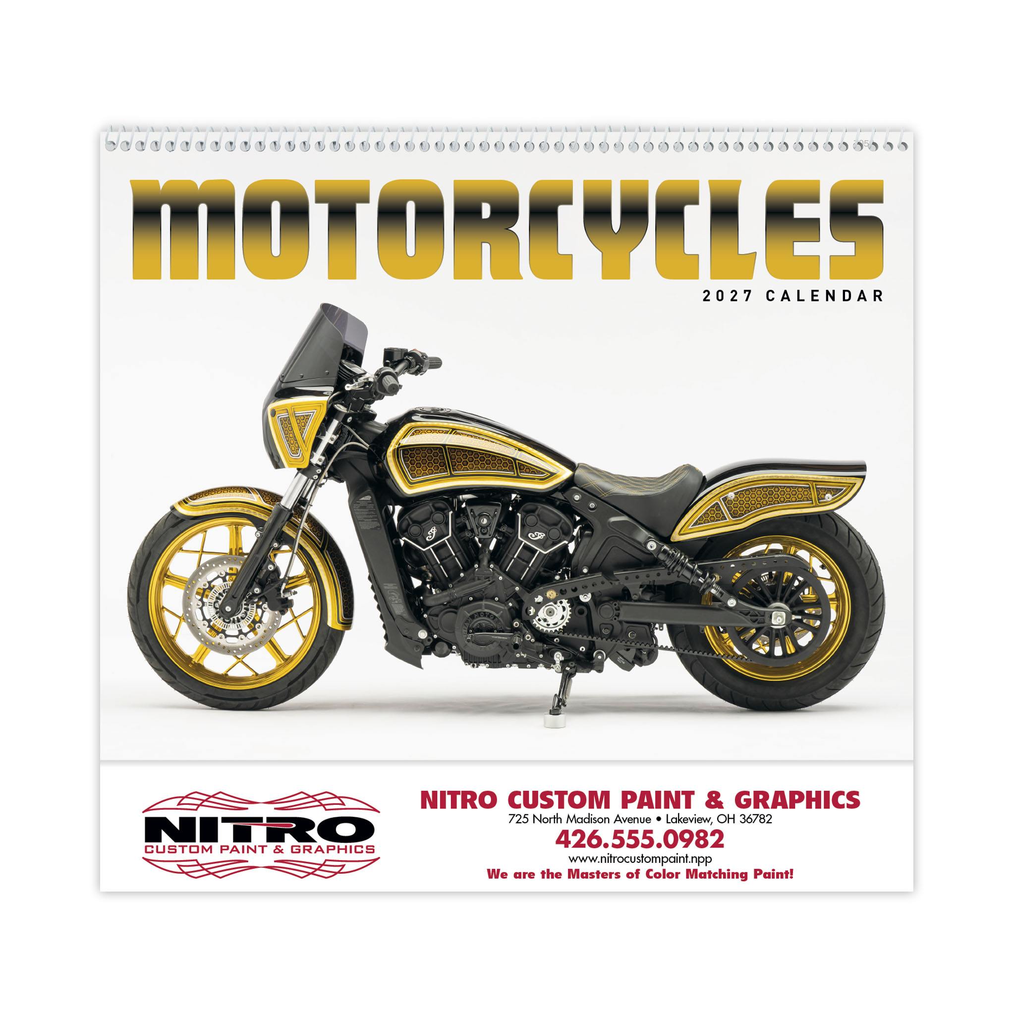 Motorcycles Calendar  Imprinted with Logo (Q474722)