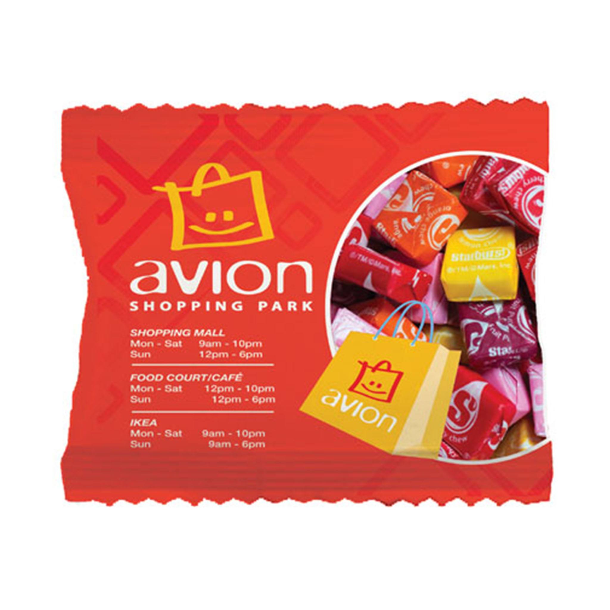 Zagasnacks™ Wide Promo Pack Bag - Starbursts  Imprinted with Logo (Q475622)