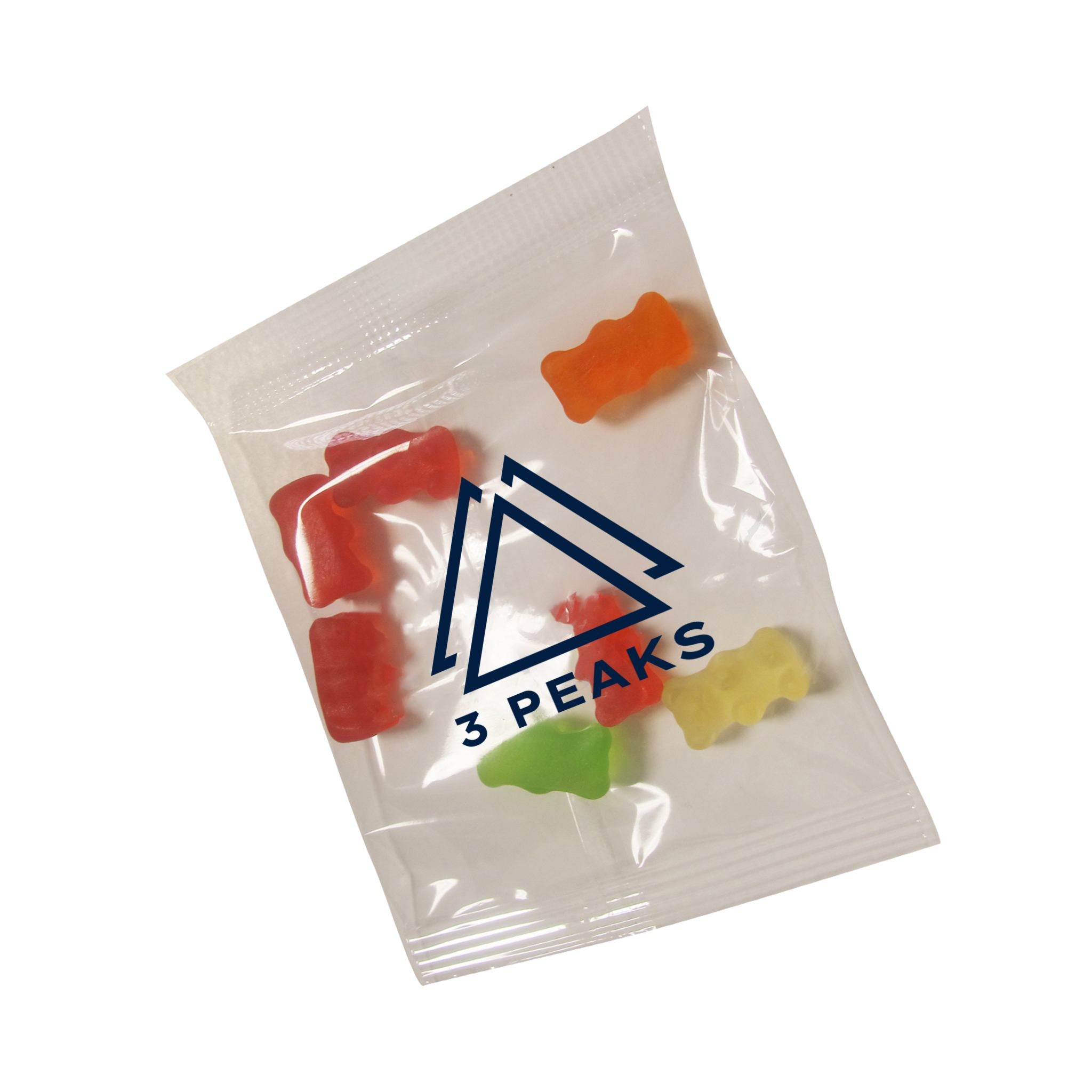 Clever Candy .5 Oz. Snack Packs - Gummy Bears  Imprinted with Logo (Q476222)
