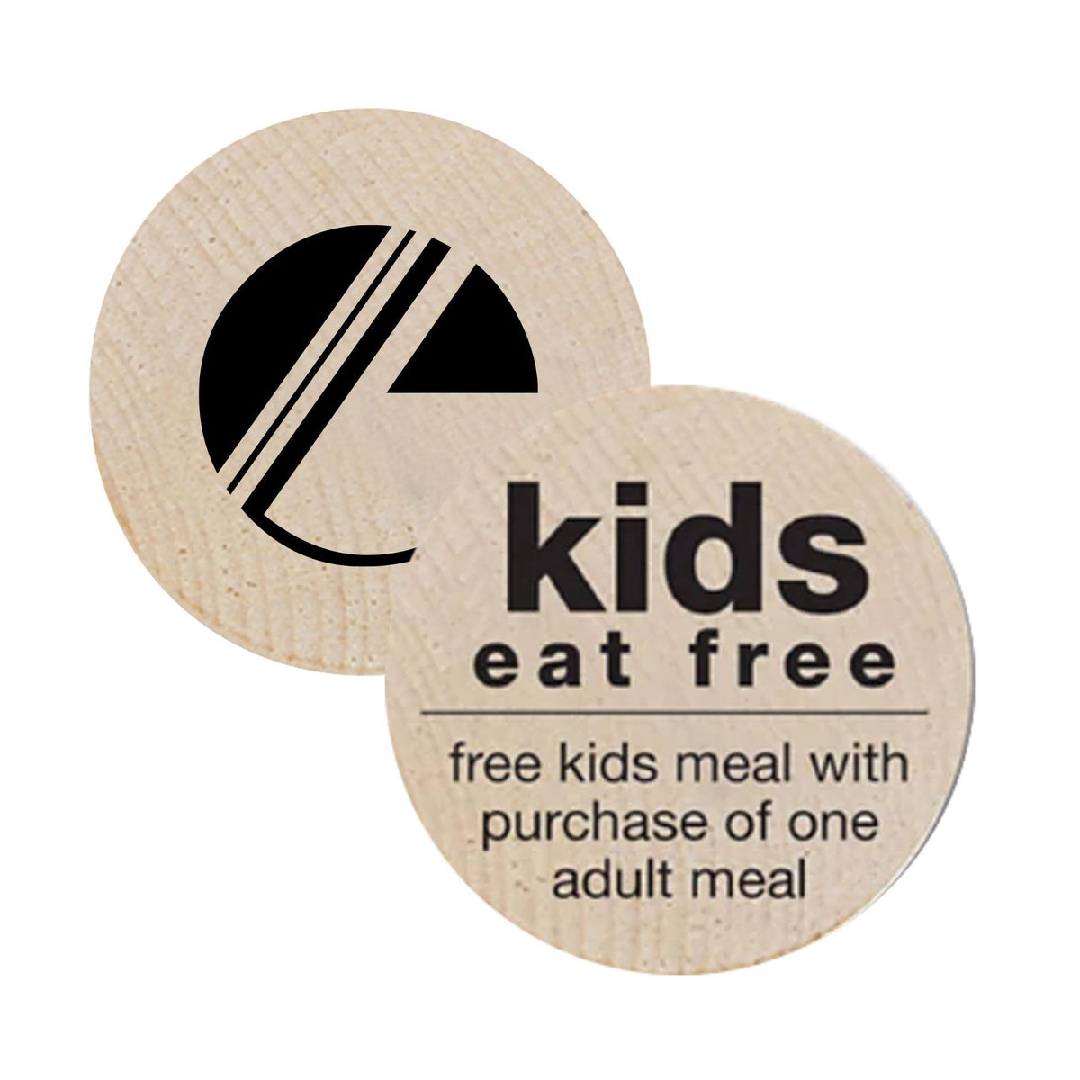 Free Kids Meal Wooden Nickels (Q478411)
