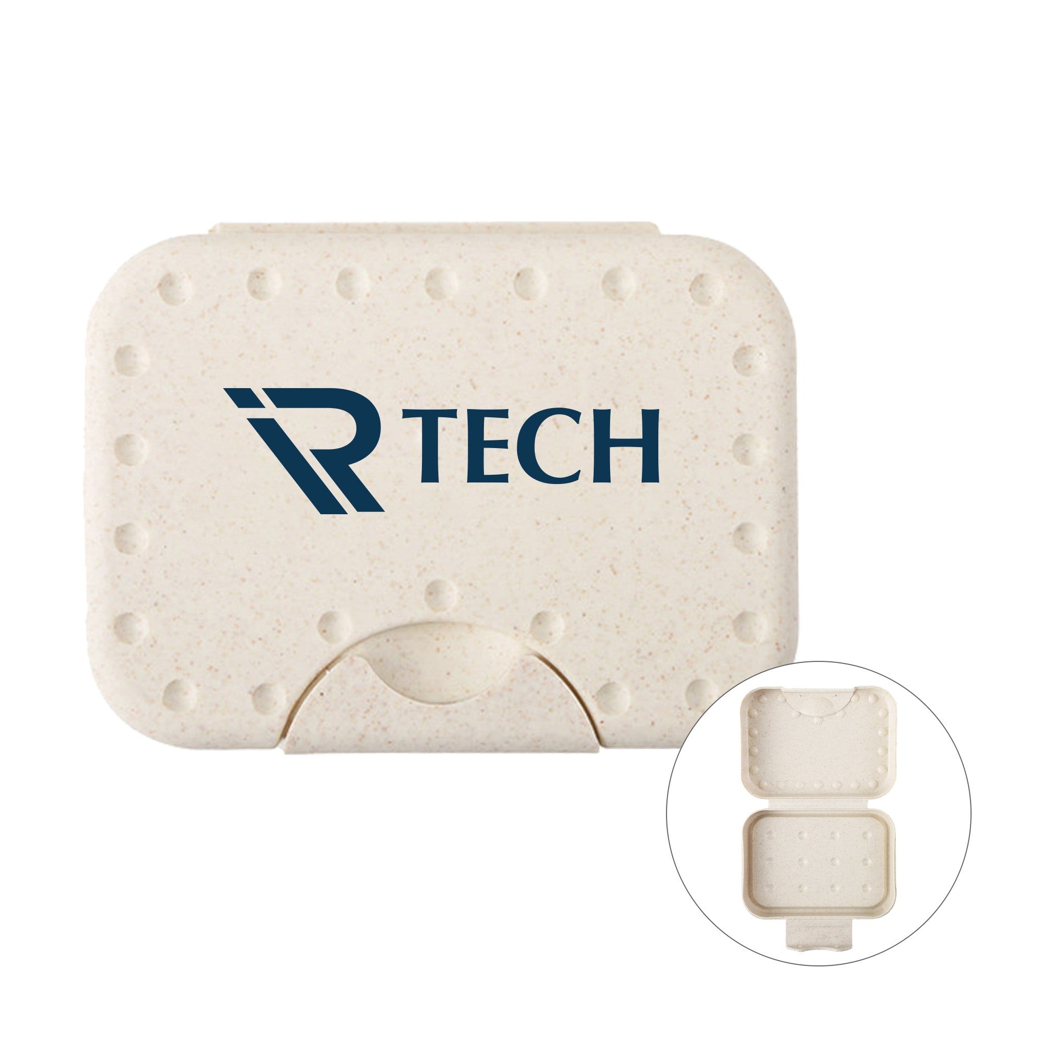 Naturegrain Wheat Straw Bar Soap Travel Container  Imprinted with Logo (Q478922)