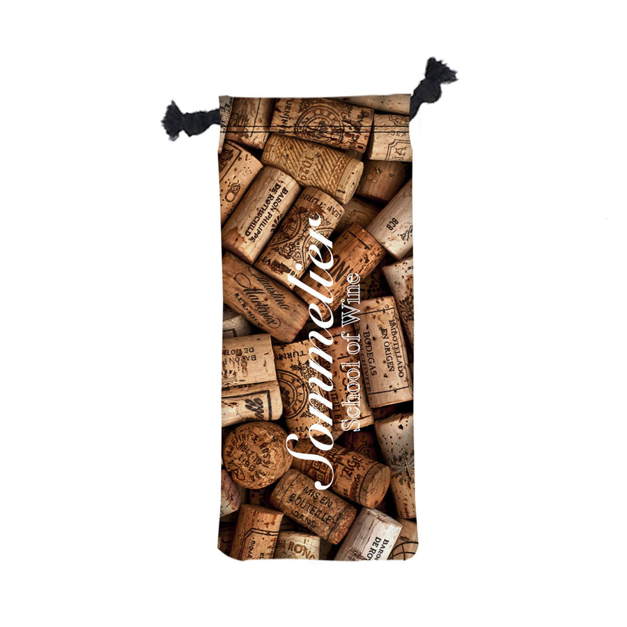 6 W x 15.5 H Inch Polyester Wine Drawstring Bag (Q480822)