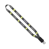 3/4" Dye-Sublimated Lanyard with Plastic Snap-Buckle Release and Plastic O-Ring (Q48337)