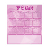 3.5 x 4 Inch Small Magnetic Calendar 20 Mil  Imprinted with Logo (Q483432)