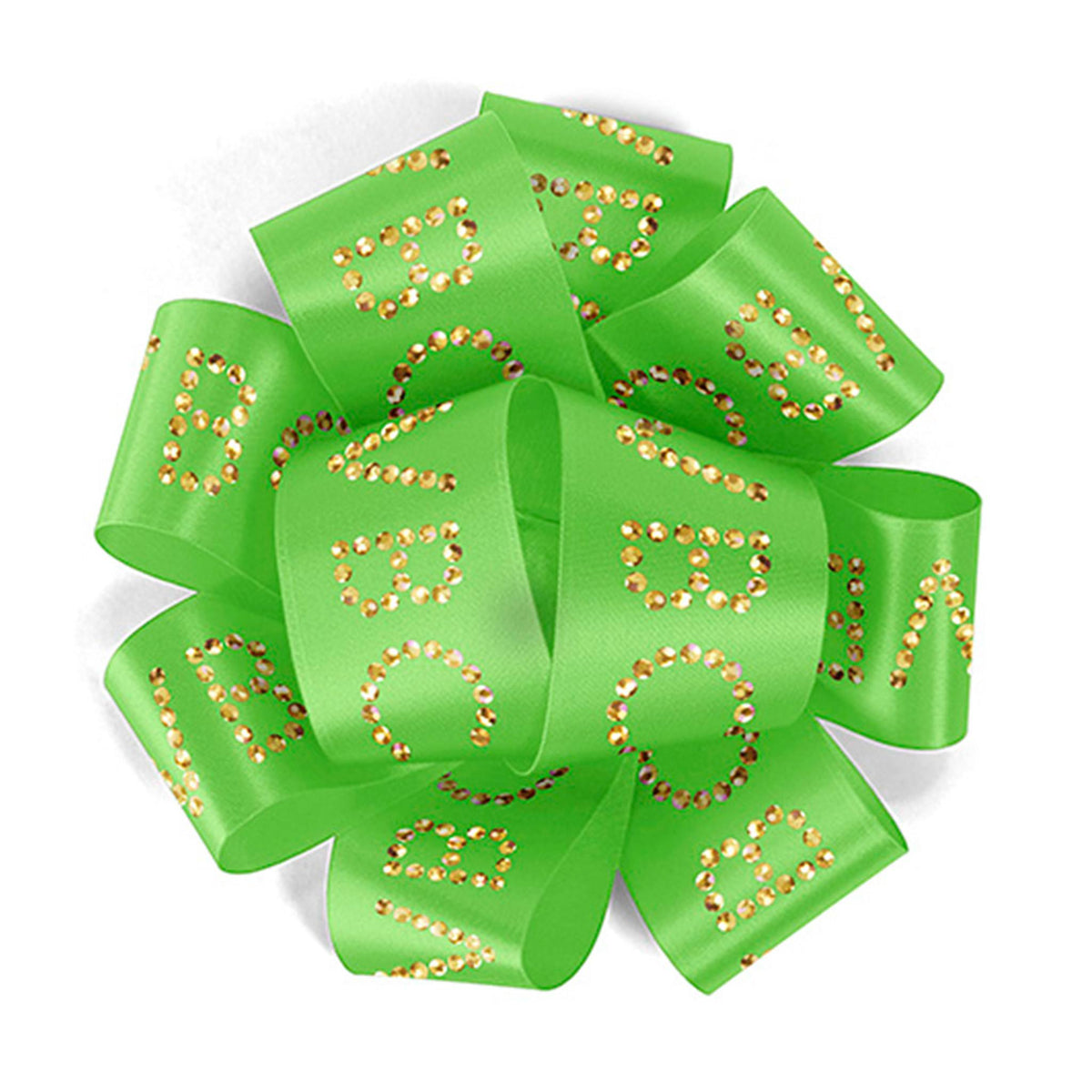 1.5 Inch Badge Satin Bow - Sparkle Print (Q484632)