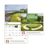 Fairways & Greens - Spiral Calendar  Imprinted with Logo (Q485722)