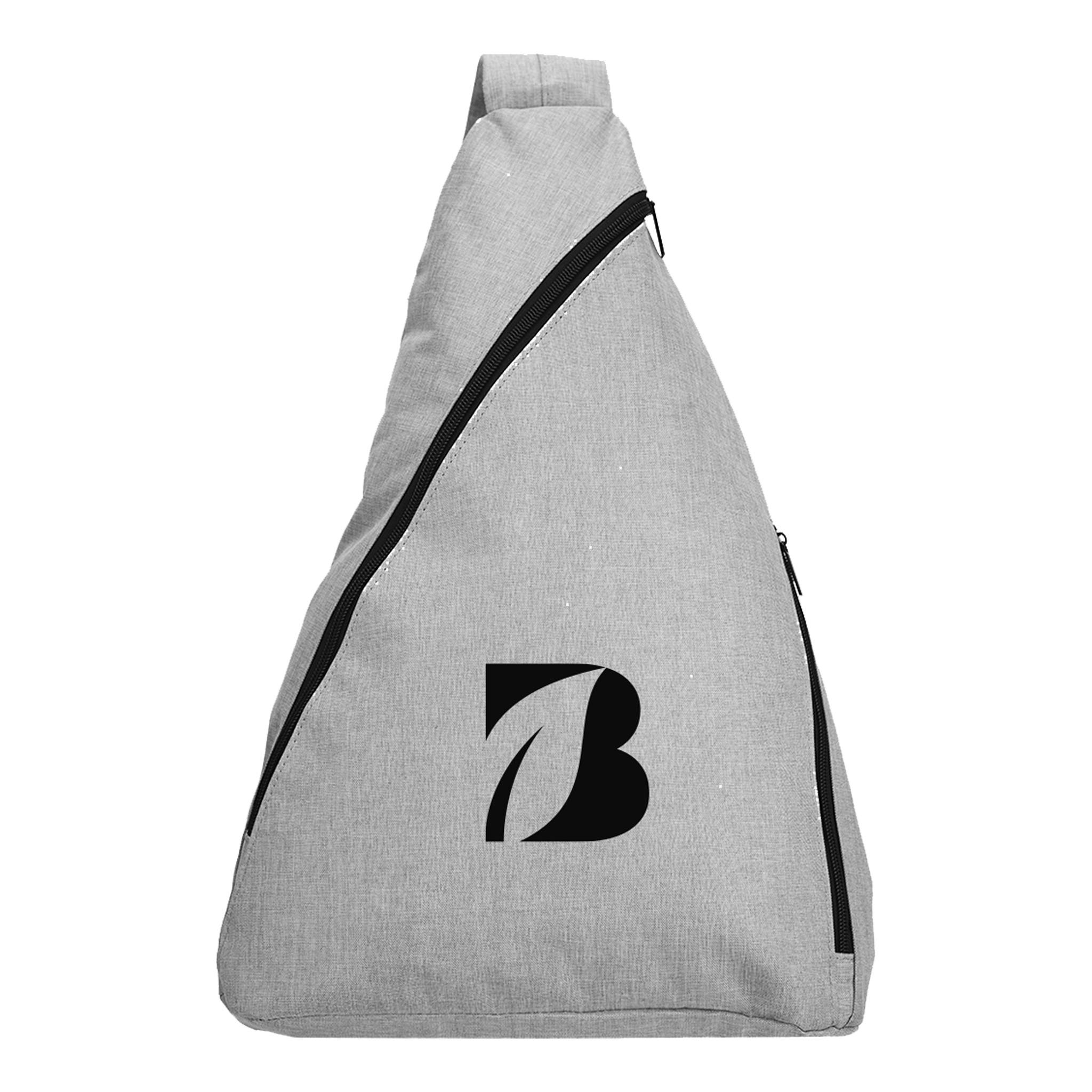 Habitat rPET Heathered Sling Bag  Imprinted with Logo (Q486122)