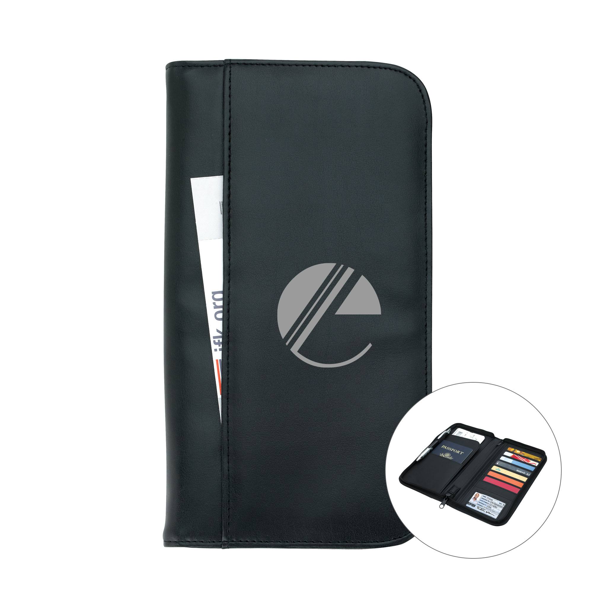PVC Vinyl Zippered Travel Wallets (Q487411)