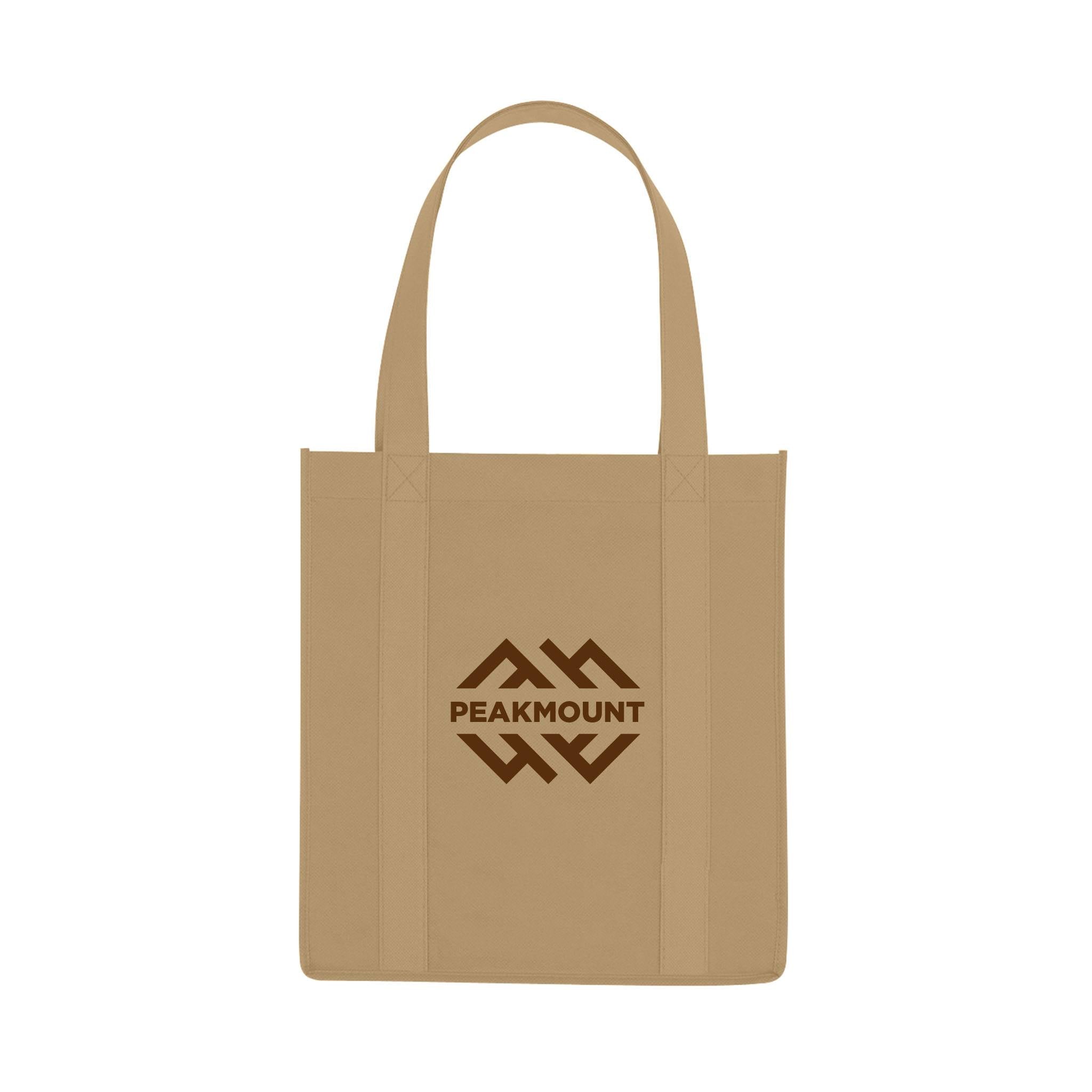 Recyclable Non-Woven Avenue Shopper Tote Bags  Imprinted with Logo (Q488311)