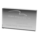Rectangular Acrylic Paperweight - 2-1/2” x 4” x 3/4” (Q489511)