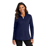 Port Authority® Ladies C-negotiable® Double Knit 1/4-Zip Pullover (Q489922)