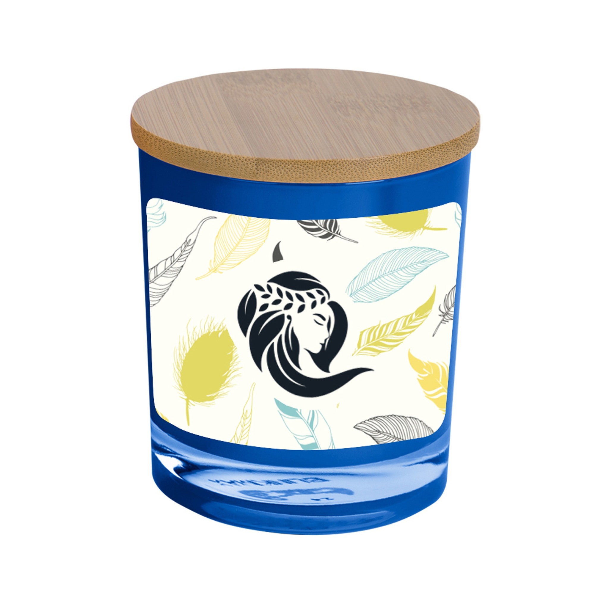 Bamboo Soy Candle With Full Color Label (Q491822)