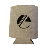 Jute Burlap Neoprene Can Cooler  Imprinted with Logo (Q492432)