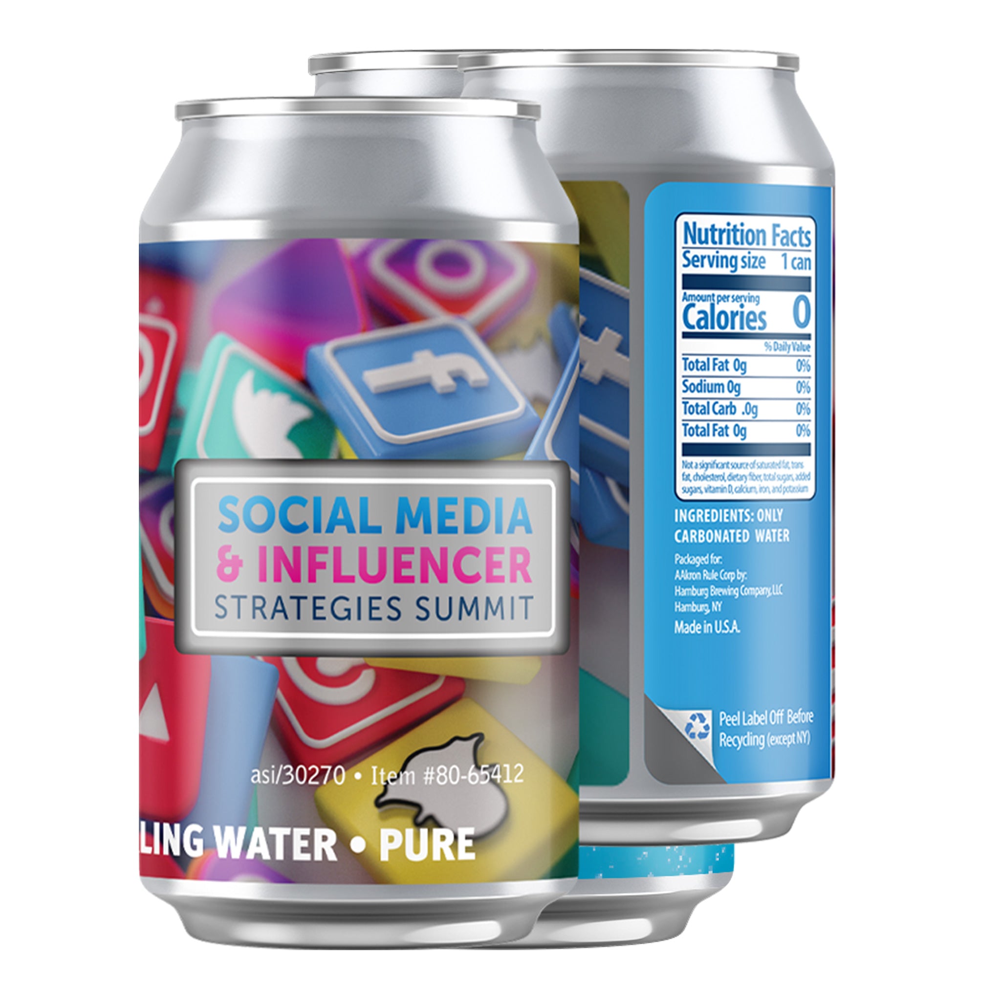 12 Oz. Sparkling Canned Water FC (Q492822)